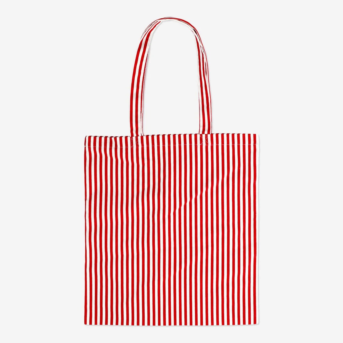 Tote Bag Striped W. Santa Print