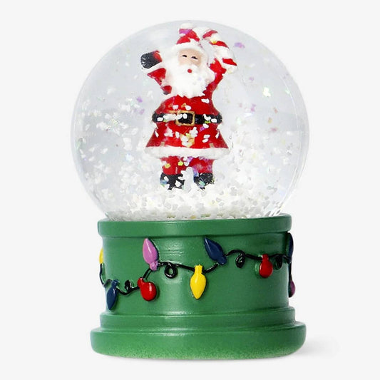 Snow Globe Plastic Santa Small (In)