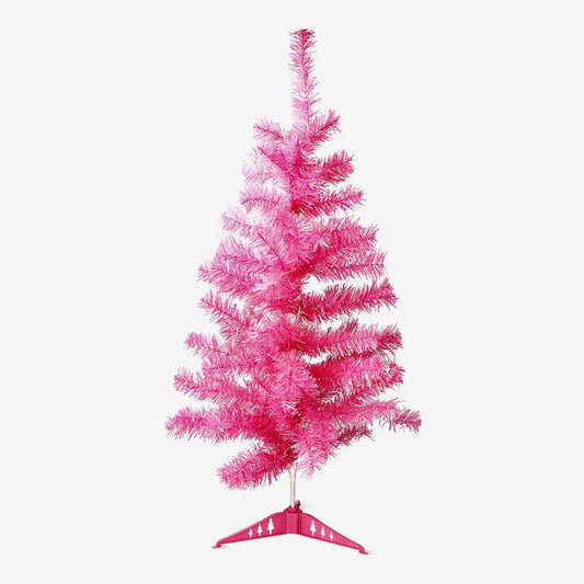 Christmas Tree 90Cm Dark Pk N Iridescent