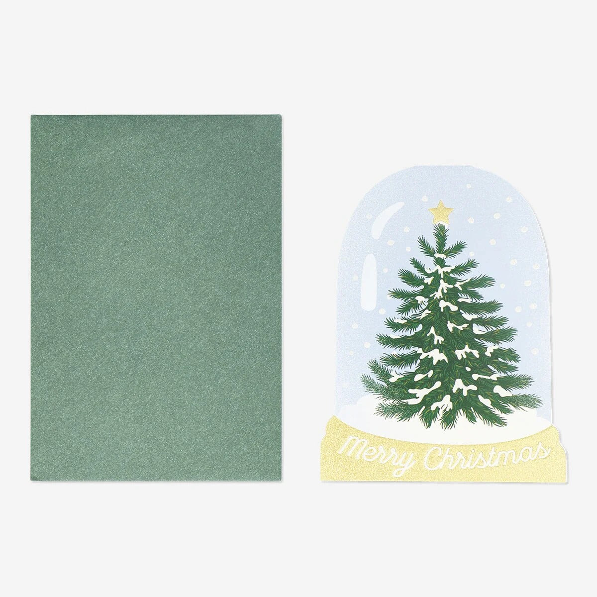 Card W Envelope Xmas Snowglobe (In)