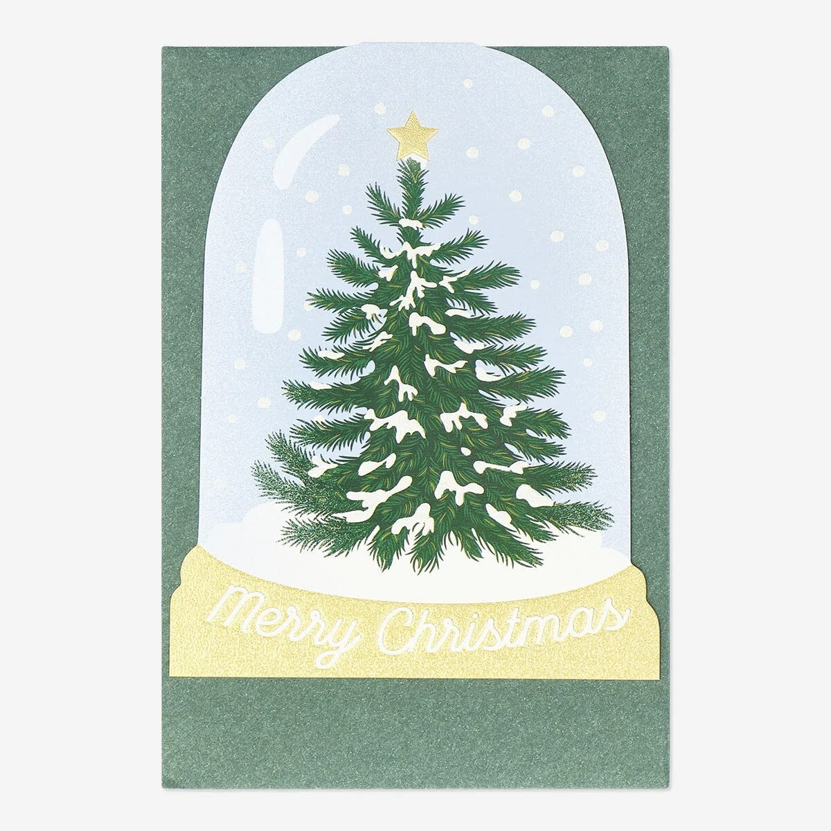 Card W Envelope Xmas Snowglobe (In)