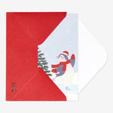 Card W Envelope Xmas Penguins (In)