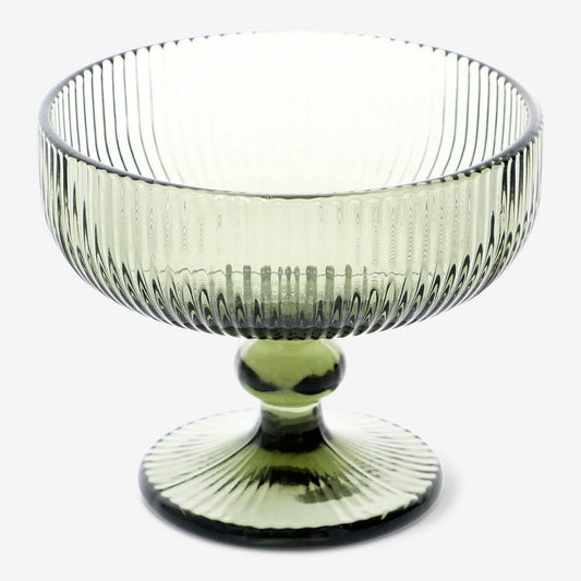 Dessert Bowl Colored Glass Green