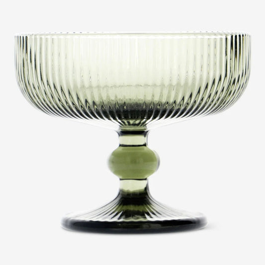 Dessert Bowl Colored Glass Green