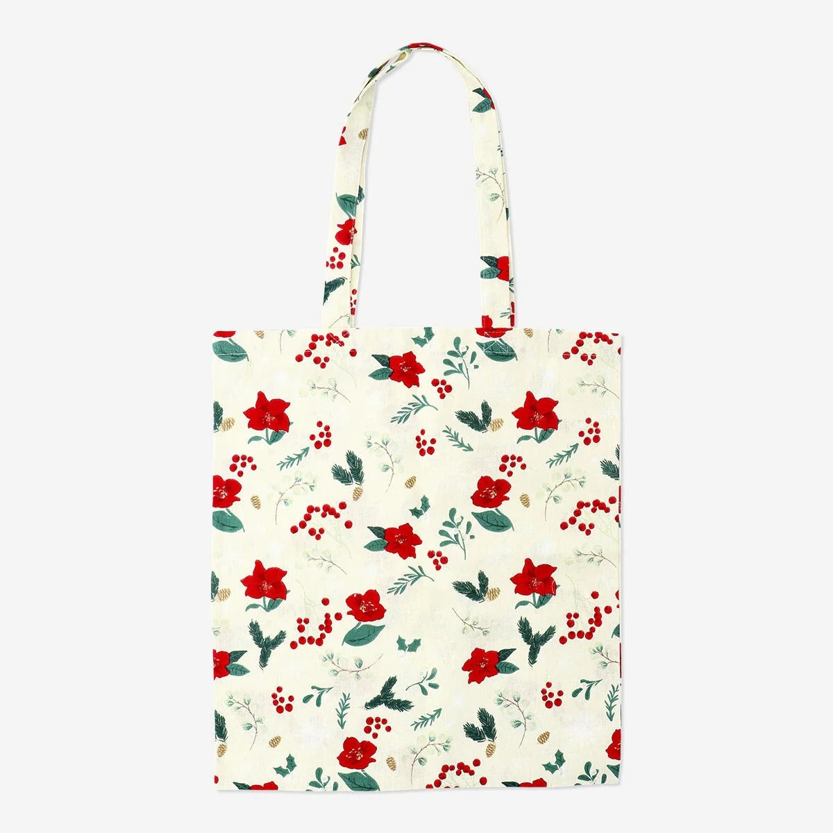 Tote Bag Christmas Flower Aop Print