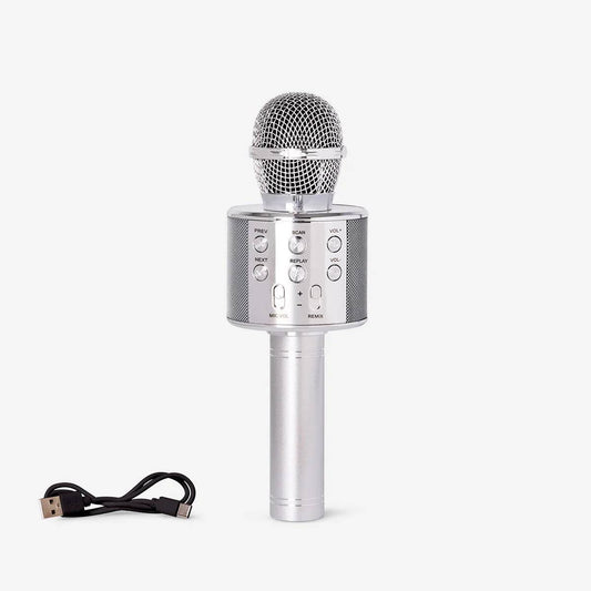 Karaoke Microphone Silver