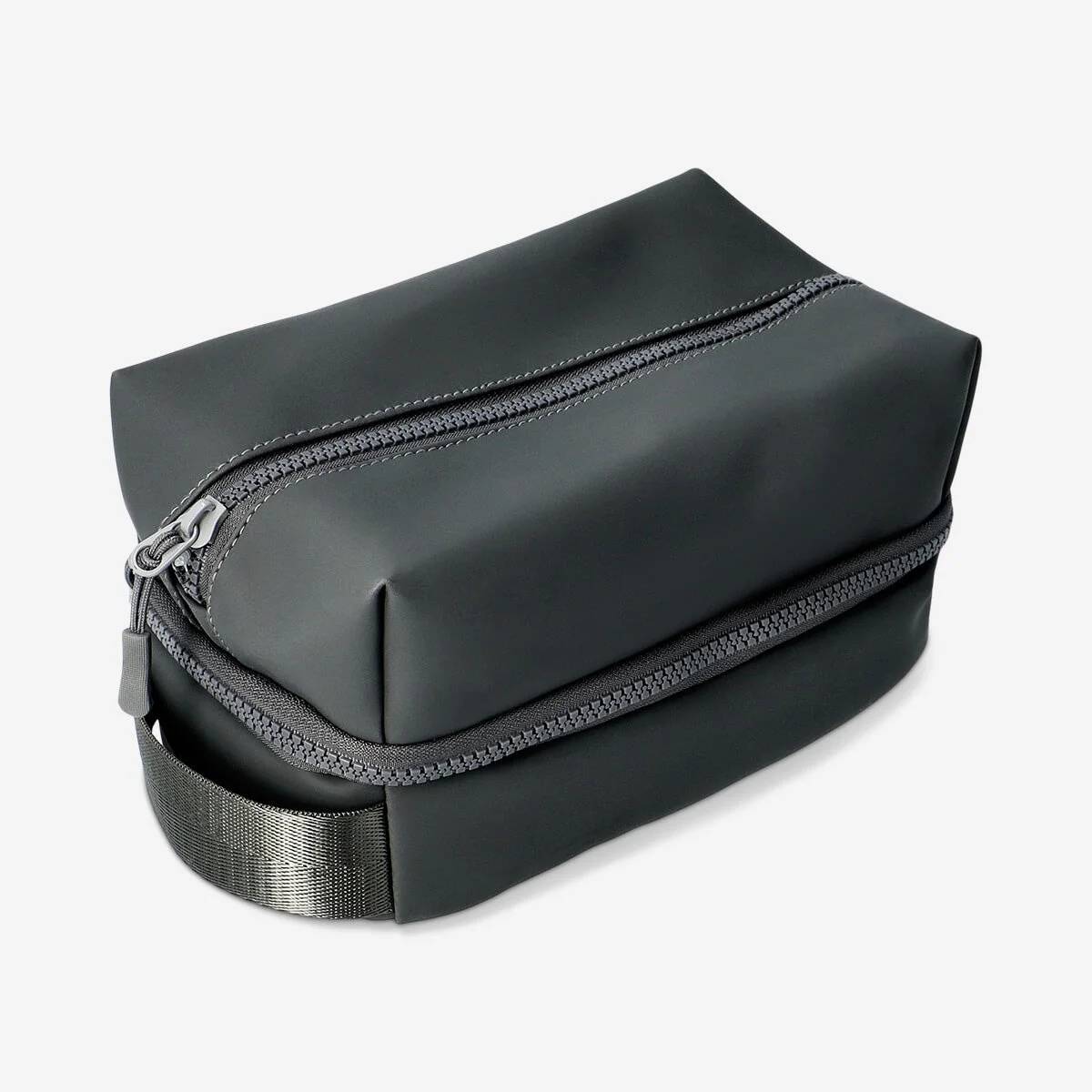 Toiletry Bag Matte Pu W 2 Compartments M