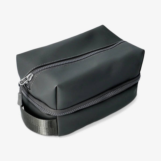 Toiletry Bag Matte Pu W 2 Compartments M