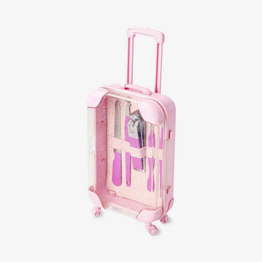 Manicure Kit Transparent In Mini Suitcas