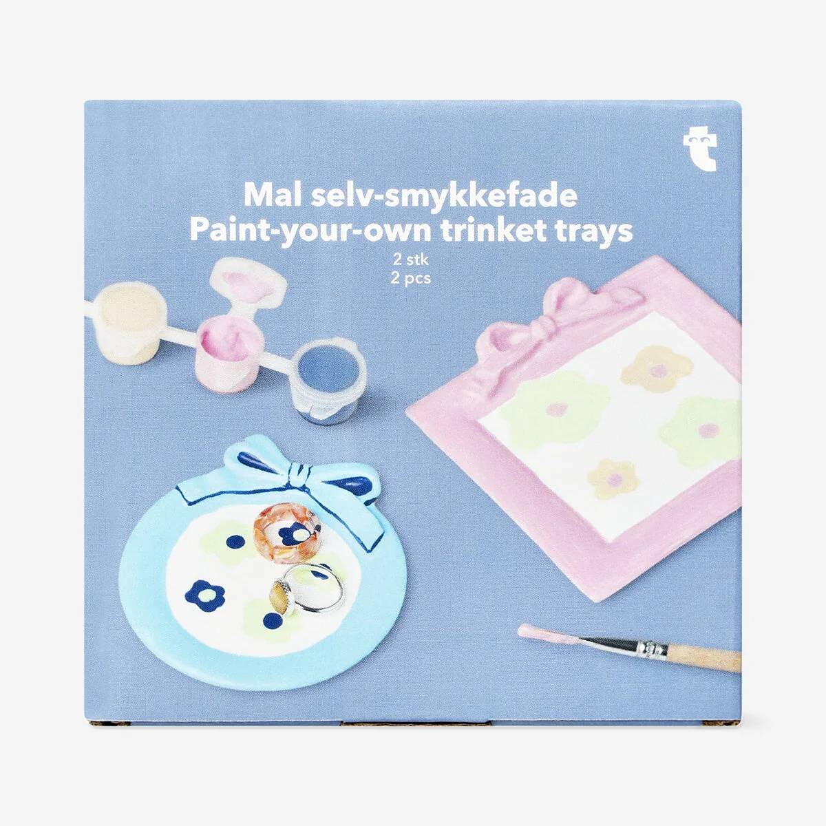 Paint Your Own Jewellery Tray Set Of 2