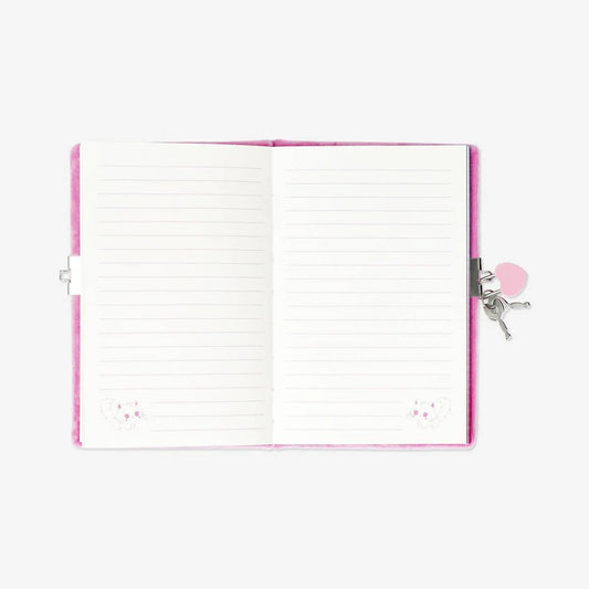 Diary W Lock Superfleece Cat