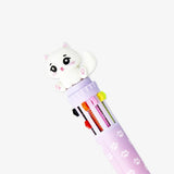 Pen Push W. 10 Colours Cat