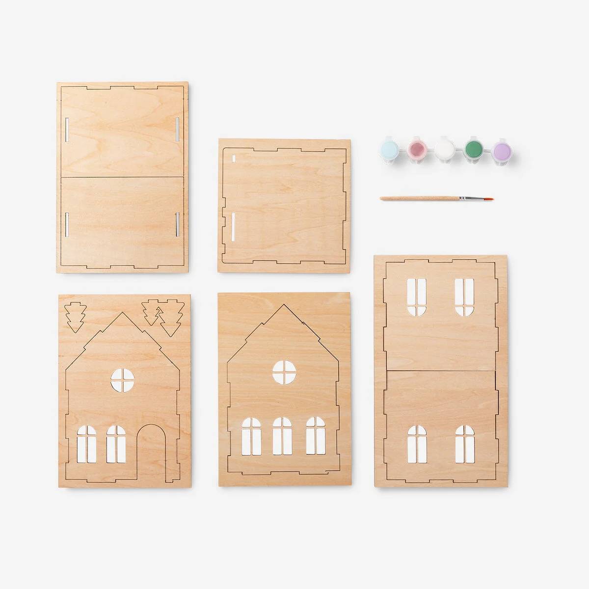 Diy Gingerbread House Wood Tall