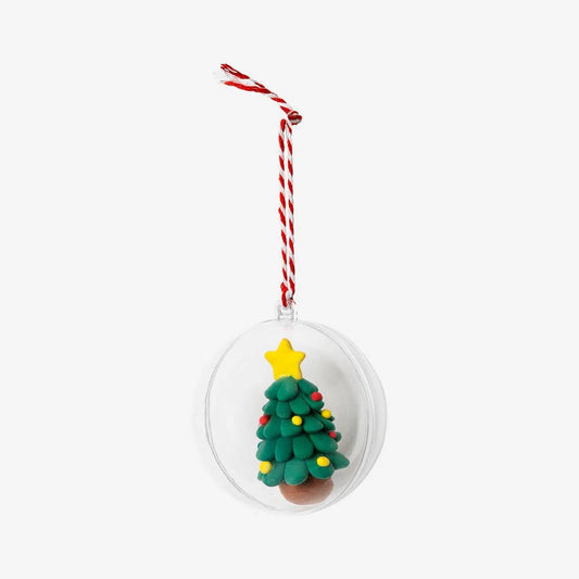 Diy Chirstmas Bauble W Light Clay Tree