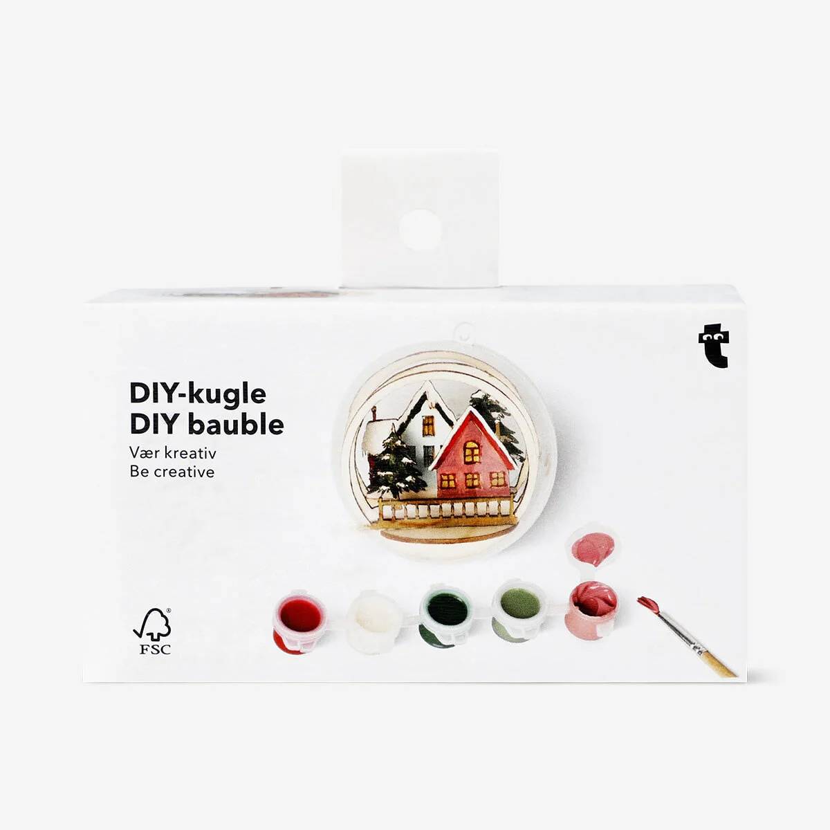 Diy Chirstmas Bauble W Wooden Ornament