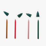 Pen Gel Glitter Trees 4 Pcs