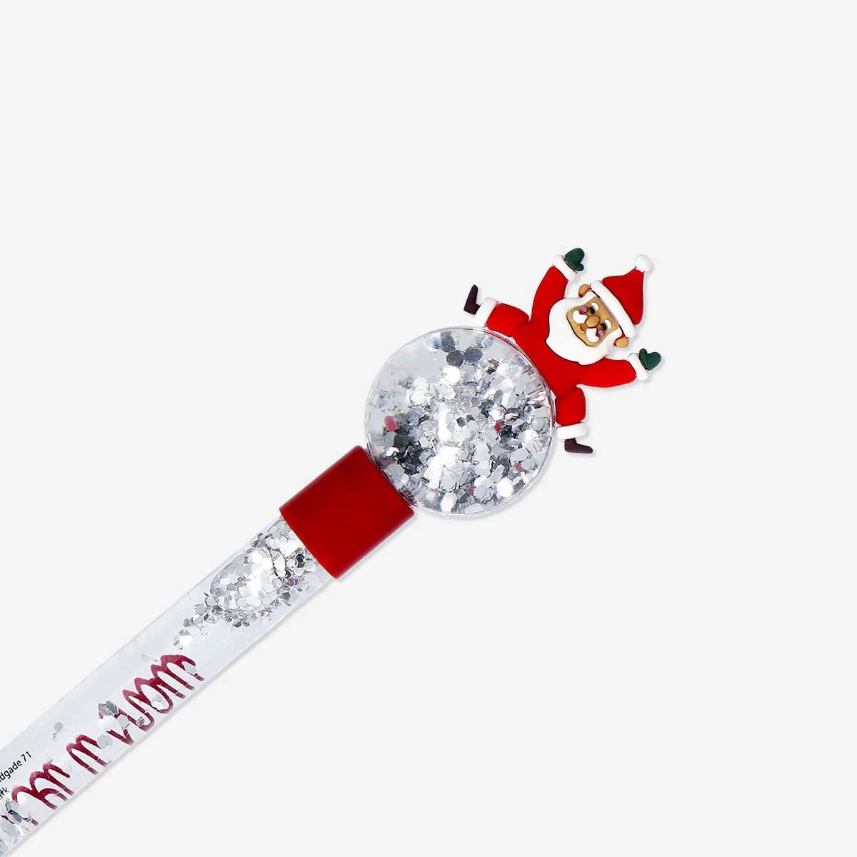 Pen Snowglobe Santa (In)