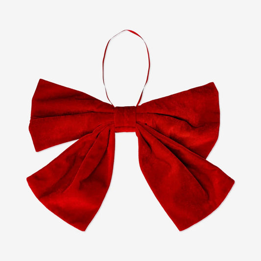 Bow For Door Velvet Red (In)