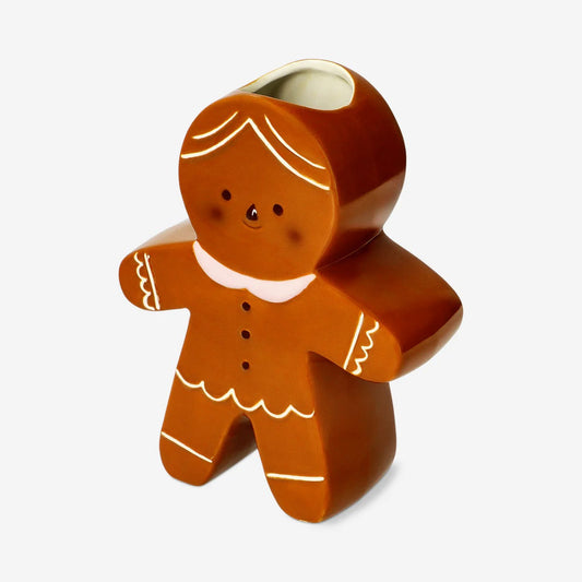 Vase Gingerbread Man Porcelain