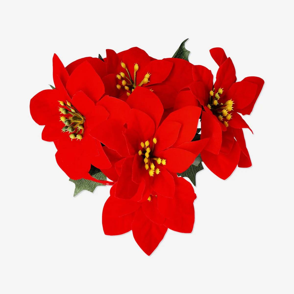 Artificial Christmas Flower Recycled Mat