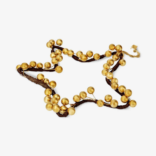 Wreath Star For Door Gold