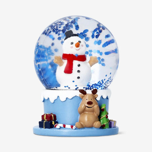 Snow Globe Plastic Snowman Small (In)