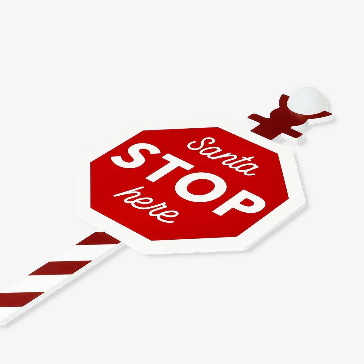 Sign Outdoor Santa Stop Here
