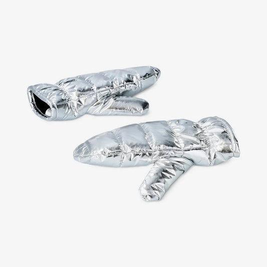 Gloves Puffy Silver