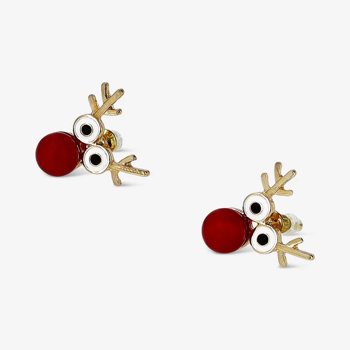 Earrings Deer Red Nose