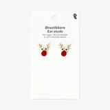 Earrings Deer Red Nose