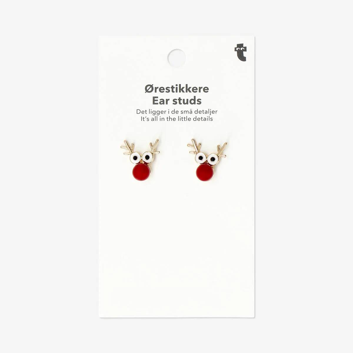 Earrings Deer Red Nose
