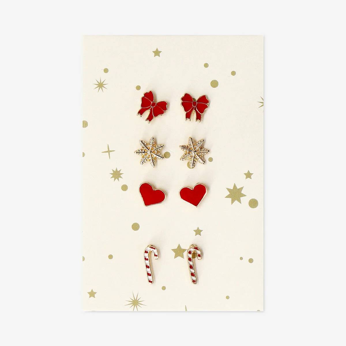 Earrings 4Pcs Set Giftbox