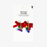 Earrings Dangling Bells And Bow