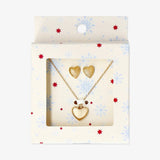 Jewelry Set Earrings And Necklace Heart