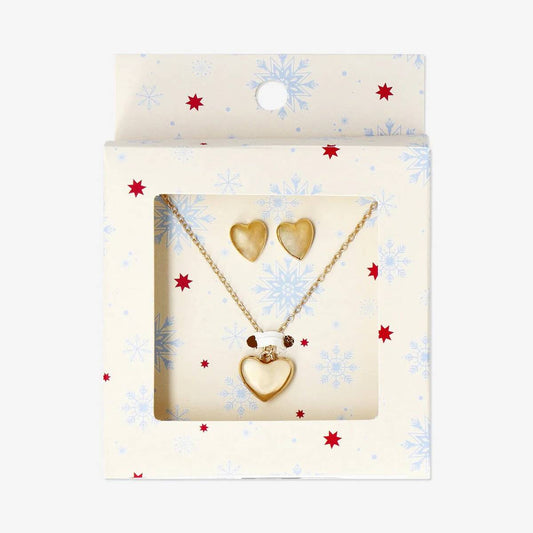 Jewelry Set Earrings And Necklace Heart