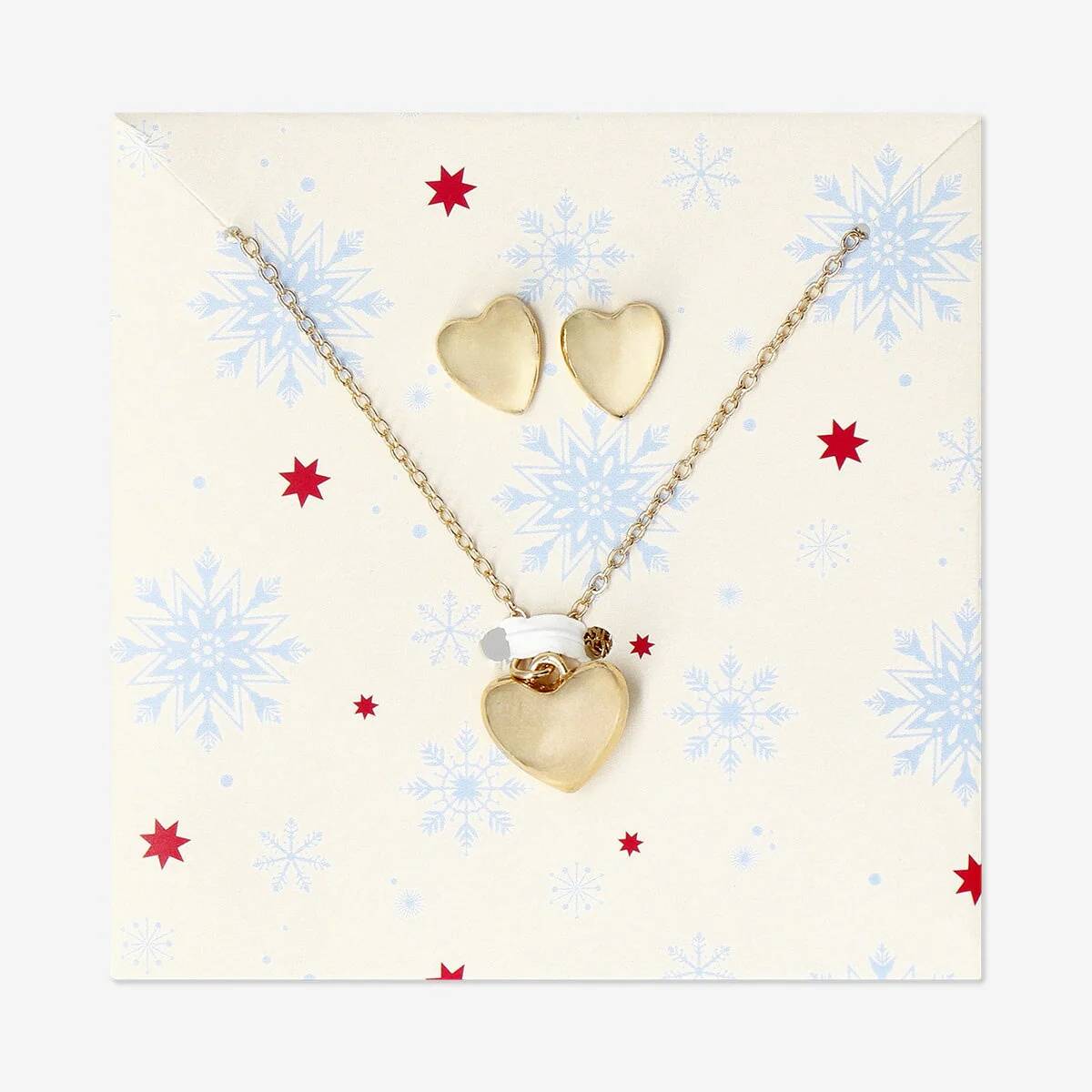 Jewelry Set Earrings And Necklace Heart
