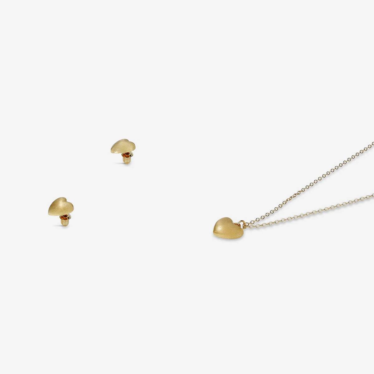 Jewelry Set Earrings And Necklace Heart