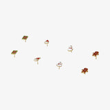 Earrings 4 Pcs Set Gifbox Santa