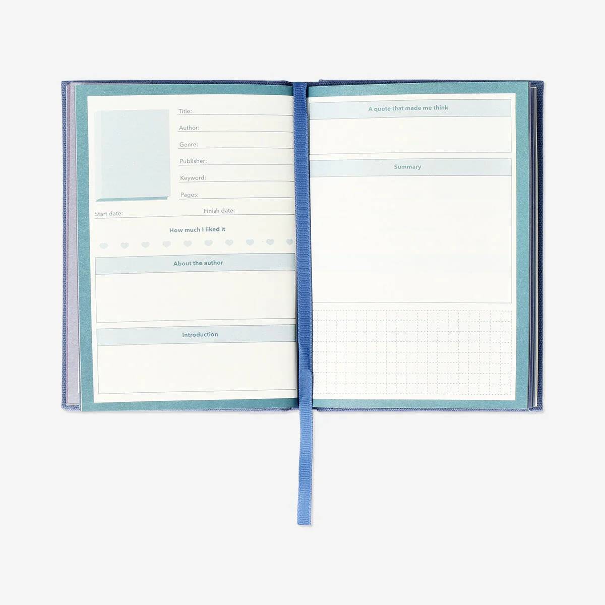 Reading Journal Linen En