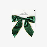 Bow Velvet Green Big 1 Pcs