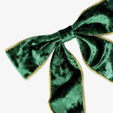 Bow Velvet Green Big 1 Pcs