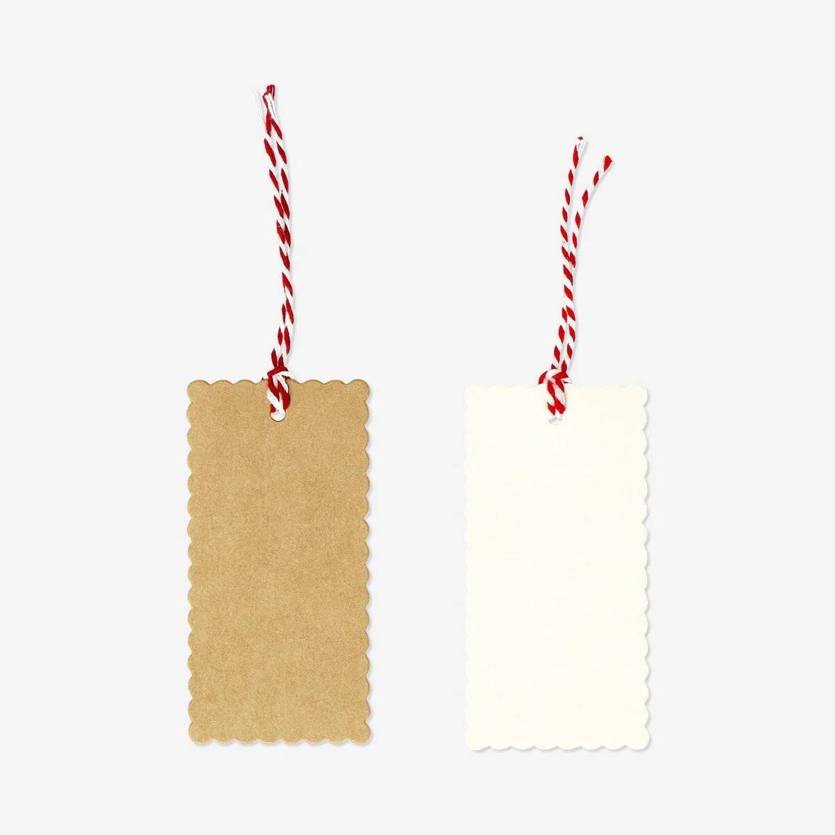 Gift Tags Shaped Edge 8 Pcs