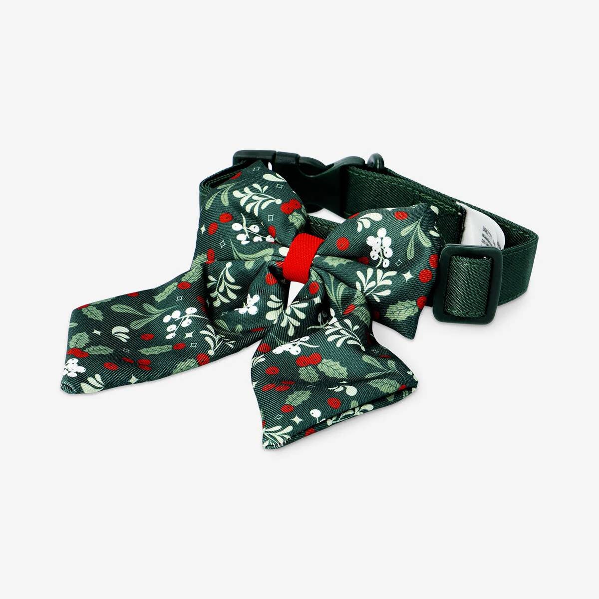 Dog Bow Tie Holly Print