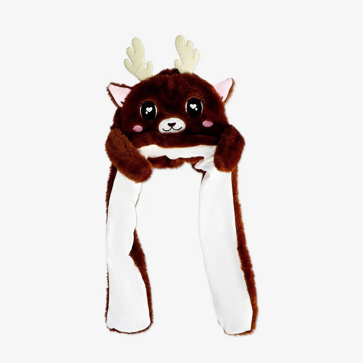 Hat As Reindeer With Moving Hands