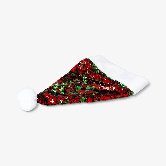 Hat Santa Sequins Red/Green