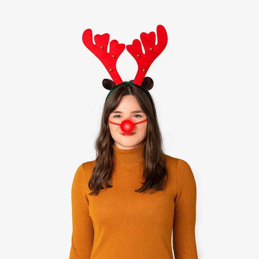 Headband Reindeer W Nose