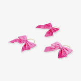 Ornaments Bow Velvet Pink 6Pcs
