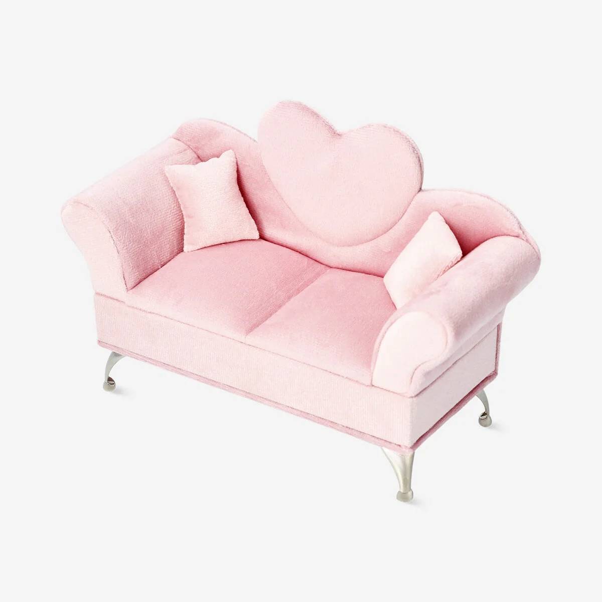 Jewelry Box Velvet Heart Sofa W. Heart C