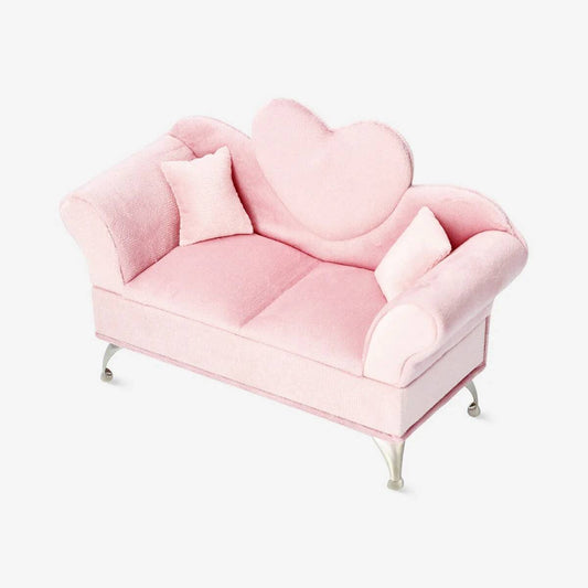Jewelry Box Velvet Heart Sofa W. Heart C