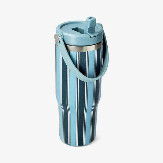 Tumbler W Silicone Strap Handle And Stra